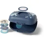 Monbento - Boîte à goûter hermétique MB Gram Wolf - Snack box 600 ml sans BPA - 14.8 x 7 x 11.4 cm - Personnalisable avec pastilles