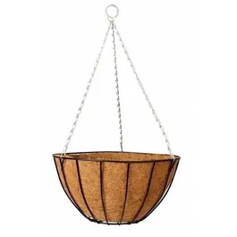 Garden ID Suspension Coco English - Panier suspendu Ø35 cm H19 cm - Style élégant - Installation facile - Pour jardins verticaux, balcons et terrasses