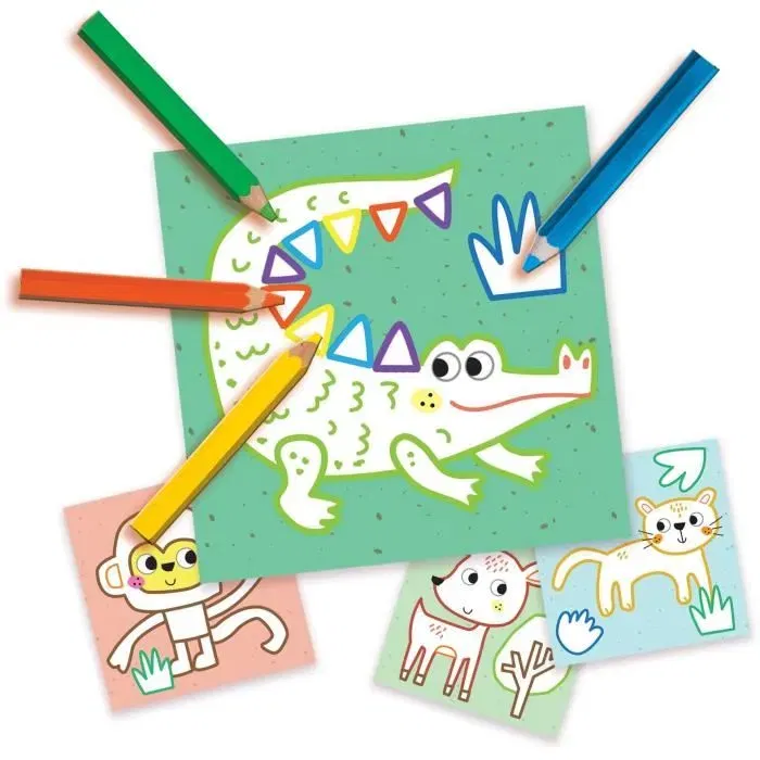 Ses Creative My First - Kit d'activités créatives 3 en 1 avec peinture au doigt, coloriage et formes autocollantes animaux pour bébé dès 12 mois Ses Creative My First - Kit d'activités créatives 3 en 1 avec peinture au doigt, coloriage et formes autocollantes animaux pour bébé dès 12 mois