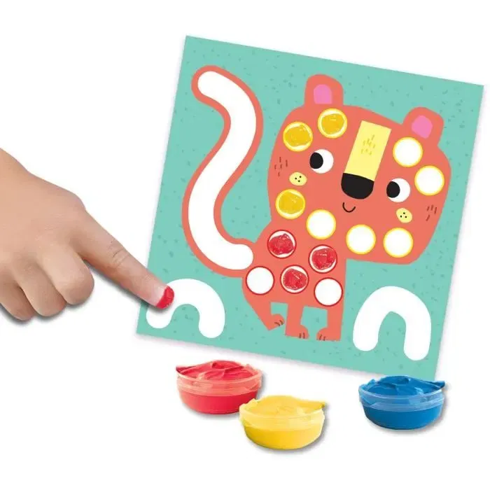 Ses Creative My First - Kit d'activités créatives 3 en 1 avec peinture au doigt, coloriage et formes autocollantes animaux pour bébé dès 12 mois Ses Creative My First - Kit d'activités créatives 3 en 1 avec peinture au doigt, coloriage et formes autocollantes animaux pour bébé dès 12 mois