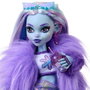 Mattel - Monster High Abbey Bominable Hnf64 - Poupée avec tenue à paillettes de neige, accessoires et mascotte Tundra - Pour enfants +4 ans