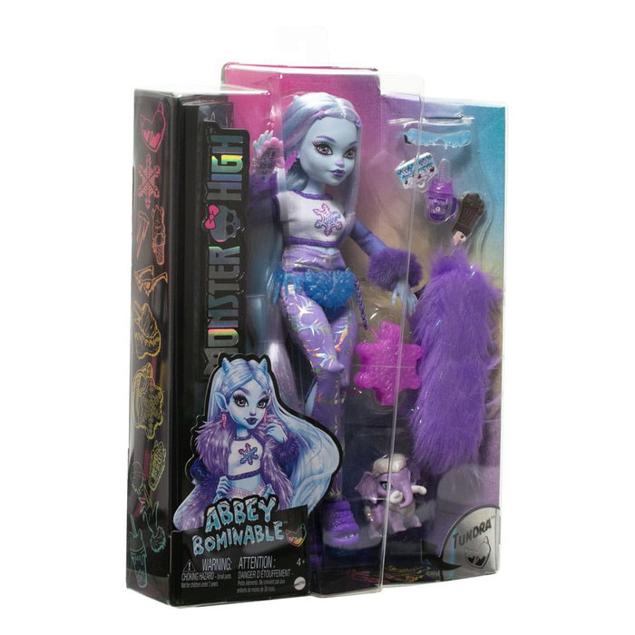 Mattel - Monster High Abbey Bominable Hnf64 - Poupée avec tenue à paillettes de neige, accessoires et mascotte Tundra - Pour enfants +4 ans Mattel - Monster High Abbey Bominable Hnf64 - Poupée avec tenue à paillettes de neige, accessoires et mascotte Tundra - Pour enfants +4 ans