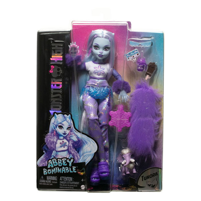 Mattel - Monster High Abbey Bominable Hnf64 - Poupée avec tenue à paillettes de neige, accessoires et mascotte Tundra - Pour enfants +4 ans Mattel - Monster High Abbey Bominable Hnf64 - Poupée avec tenue à paillettes de neige, accessoires et mascotte Tundra - Pour enfants +4 ans