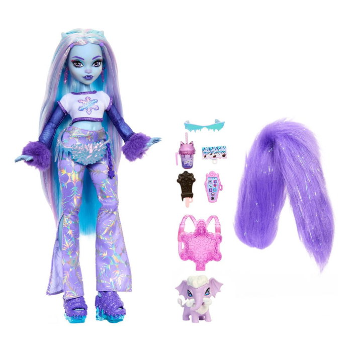 Mattel - Monster High Abbey Bominable Hnf64 - Poupée avec tenue à paillettes de neige, accessoires et mascotte Tundra - Pour enfants +4 ans Mattel - Monster High Abbey Bominable Hnf64 - Poupée avec tenue à paillettes de neige, accessoires et mascotte Tundra - Pour enfants +4 ans