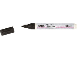 Kreul Marqueur textile paillettes noir pointe balle 2-4mm