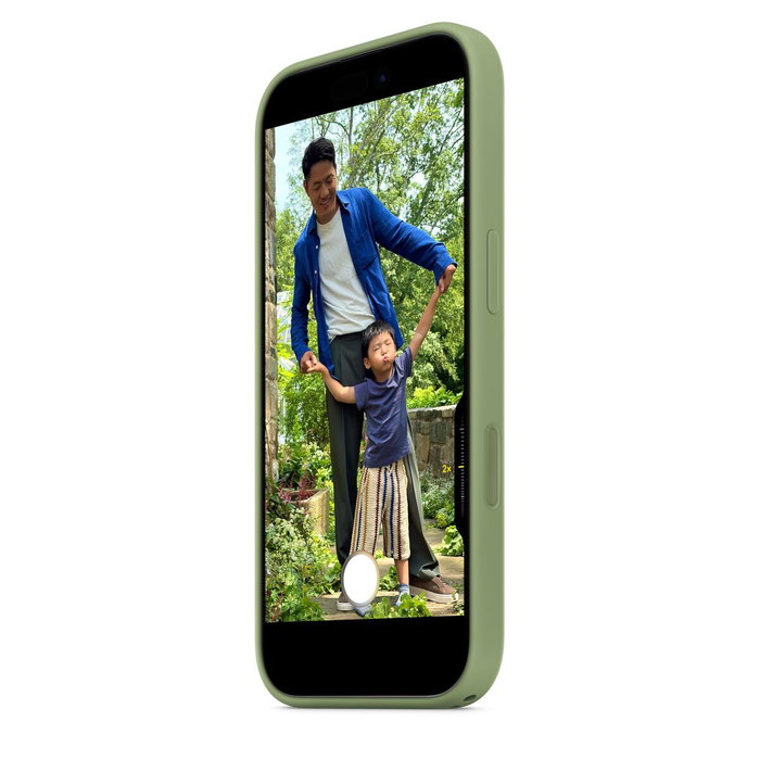 Apple iPhone 17 - Coque en silicone avec MagSafe - Light Moss