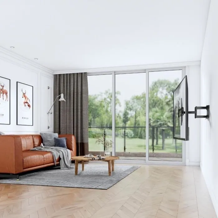 Stell - Support TV mobile SHO 5610 pour téléviseurs 32 à 70 pouces, inclinaison +5°/-15°, rotation ±60°, charge 45 kg, gestion des câbles