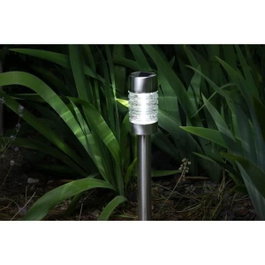 Galix Balise à énergie solaire en inox gris inox