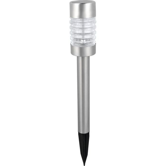 Galix Balise à énergie solaire en inox gris inox