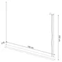 PINNE SOL-TH.084 Lampe Suspendue Moderne 150 cm - Luminaire Minimaliste Géométrique pour Salon, Bureau ou Entrée - Blanc, Noir