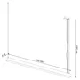 PINNE SOL-TH.084 Lampe Suspendue Moderne 150 cm - Luminaire Minimaliste Géométrique pour Salon, Bureau ou Entrée - Blanc, Noir