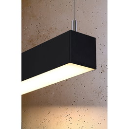 PINNE 150 Lampe Suspendue Noire