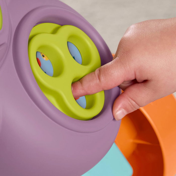 Fisher-Price - Andador Musical et d'Activités Parlant Ríe y Aprende avec Mono - Jouet Évolutif pour Bébé +12 Mois avec Lumières, Sons et Chansons
