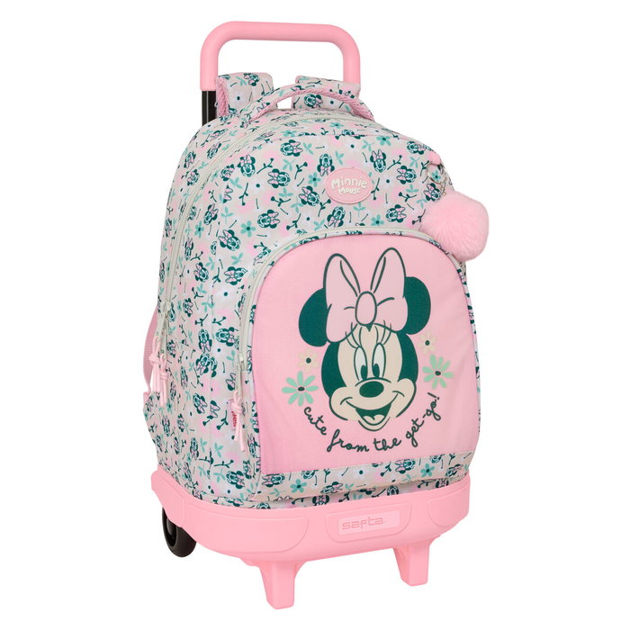 Cartable à roulettes Minnie Mouse Minty Rose 33 x 45 x 22 cm Cartable à roulettes Minnie Mouse Minty Rose 33 x 45 x 22 cm