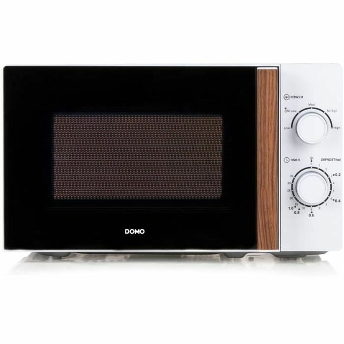 Domo DO2720 Micro-ondes 20L - 700W - Blanc finition bois Domo DO2720 Micro-ondes 20L - 700W - Blanc finition bois