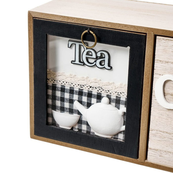 BigBuy Home Boîte pour infusions Multicouleur