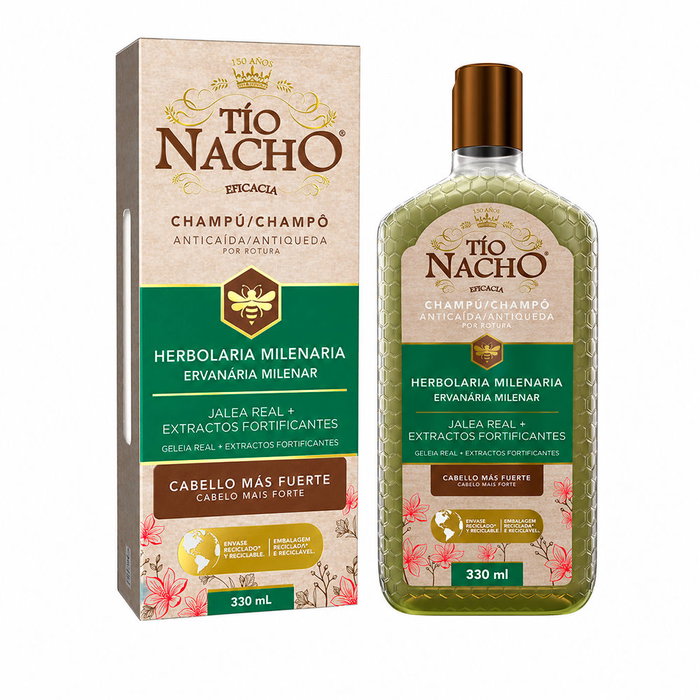 Tío Nacho Shampoing anti-chute fortifiant à la gelée royale et aloe vera, 330 ml Tío Nacho Shampoing anti-chute fortifiant à la gelée royale et aloe vera, 330 ml