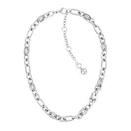 Tommy Hilfiger Collier en Acier Inoxydable Gris