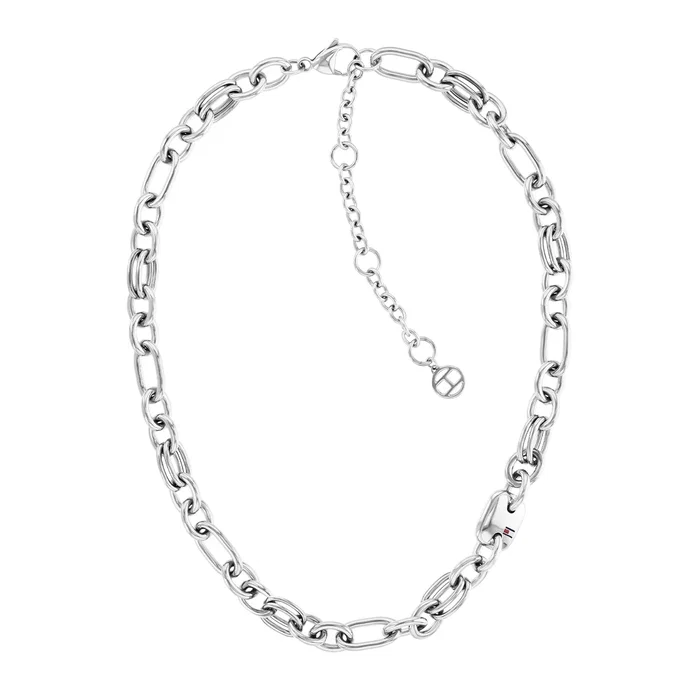 Tommy Hilfiger Collier en Acier Inoxydable Gris Tommy Hilfiger Collier en Acier Inoxydable Gris