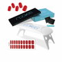 Nooves Set de Manucure Premium Feuilles de gel Rouge Ferrari avec Lampe UV/LED