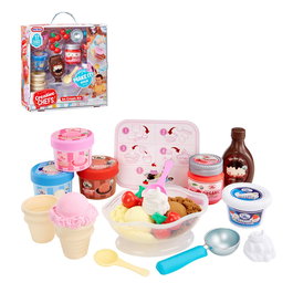 Little Tikes Creative Chefs Kit De Helados 639661 - Kit de Glacerie et Sorbeterie Réaliste avec Accessoires pour Enfants de 3 ans et Plus, Jeu Éducatif et Créatif