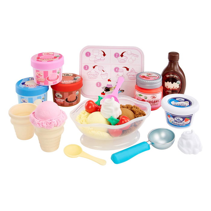 Little Tikes Creative Chefs Kit De Helados 639661 - Kit de Glacerie et Sorbeterie Réaliste avec Accessoires pour Enfants de 3 ans et Plus, Jeu Éducatif et Créatif