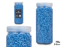 GIFTDECOR Bote Piedra 2.5 mm Métallisée Bleu 700g