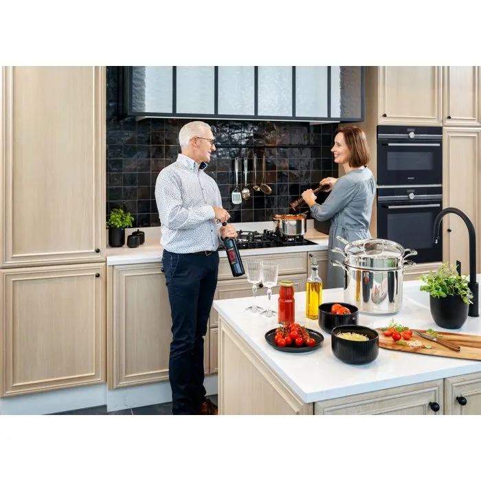 Cosy & Trendy - Batterie de cuisine Classic 11 pièces en acier inoxydable - Induction, graduations, lavable au lave-vaisselle - 3 faitouts, 3 couvercles, 2 poêles, 1 casserole