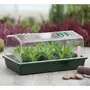 Nature - Mini-serre rigide avec couvercle ventilé - H18 x L37.5 x P24 cm - Vert - Pour semis et protection plantes - Usage intérieur et extérieur
