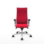 Piqueras Y Crespo Fauteuil de direction Albacete Rouge avec mécanisme Synchrone et base en aluminium