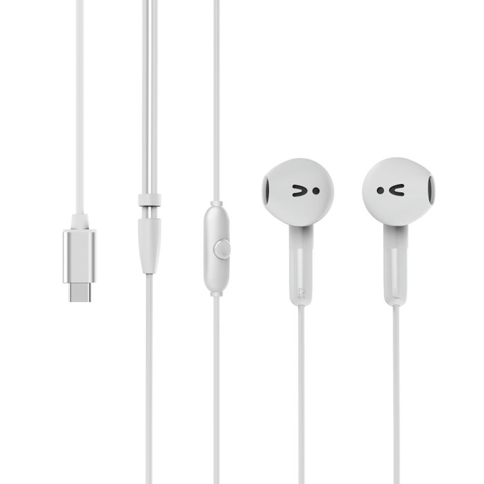 Muvit E58 Casque Stéréo Filaire USB Type C avec Micro Écologique Matériaux Recyclés Muvit E58 Casque Stéréo Filaire USB Type C avec Micro Écologique Matériaux Recyclés