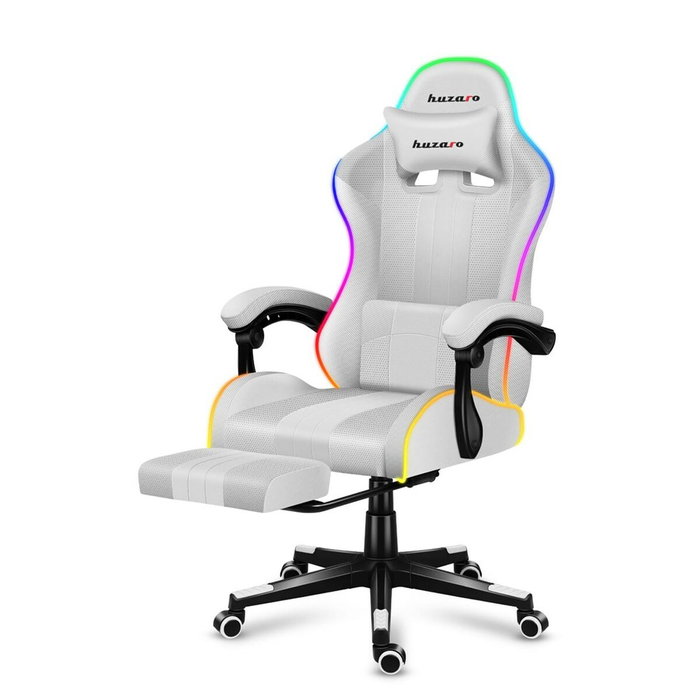 Chaise de jeu Huzaro FORCE 4.7 RGB Blanc