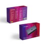 Nanocable Switch KVM 2xUSB-C à 3xUSB-A + 2xUSB-C PD + HDMI + DisplayPort + Audio Gris