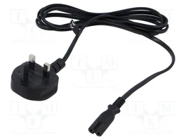 POS Câble d'alimentation H03VVH2-F 1,8m BS 1363 (G) vers IEC C7