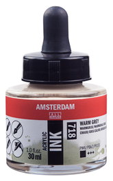 Amsterdam Peinture Acrylique Gris Chaud 718 - 30 ml