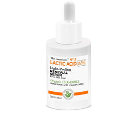 The Conscious Sérum Visage Exfoliant Léger à l'Acide Lactique 5% et Camomille Bio - Hydratation Niacinamide, Acide Hyaluronique - 30 ml