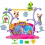 Bandai Coffret Pets Got Talent BF00558 - Ensemble de jeu Littlest Pet Shop avec 2 animaux à tête bougeante, décor et 4 accessoires, pour enfants dès 4 ans