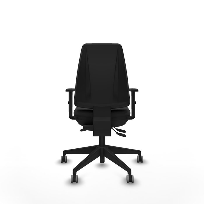 PIQUERAS Y CRESPO Chaise de bureau Elche Asynchrone en cuir écologique noir