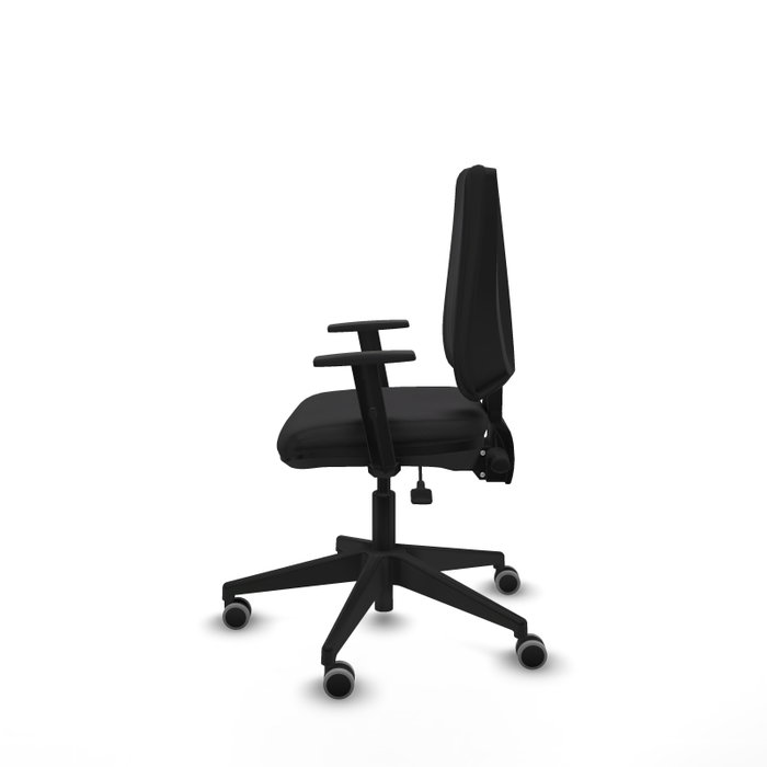 PIQUERAS Y CRESPO Chaise de bureau Elche Asynchrone en cuir écologique noir