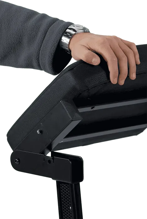 QUIKLOK Selle Universelle Pliante Noir Acier 100 kg Hauteur 455-635 mm
