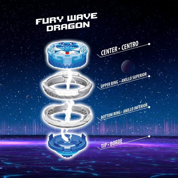Toupie Infinity Nado (4 Unités) Toupie Infinity Nado (4 Unités)