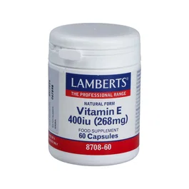 LAMBERTS Vitamine E naturelle 400 UI 60 capsules