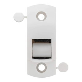 Schellenberg 15681 Guide-cintre duo plus mini rouleaux et joint de brosse pour stores, blanc, 25 x 61 x 15 mm