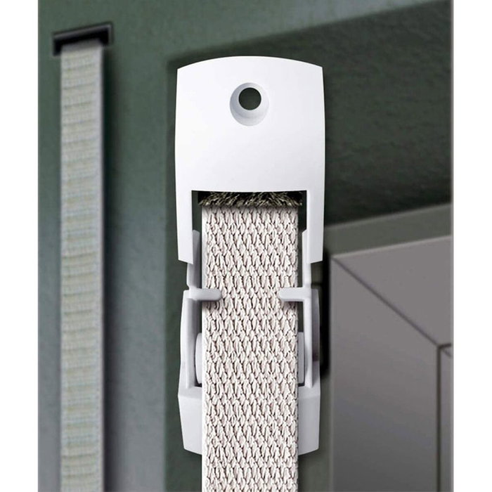 Schellenberg 15681 Guide-cintre duo plus mini rouleaux et joint de brosse pour stores, blanc, 25 x 61 x 15 mm Schellenberg 15681 Guide-cintre duo plus mini rouleaux et joint de brosse pour stores, blanc, 25 x 61 x 15 mm