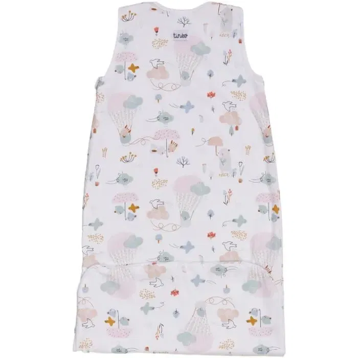 Tineo BALLOONS - Douillette ou gigoteuse évolutive d'été réglable de 80 à 100 cm pour bébé - Blanc