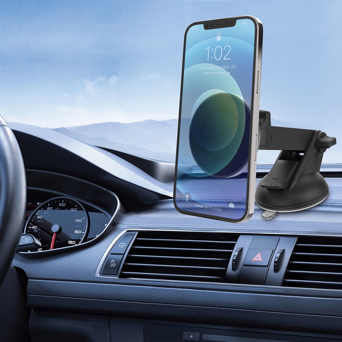 Support de voiture Muvit Noir