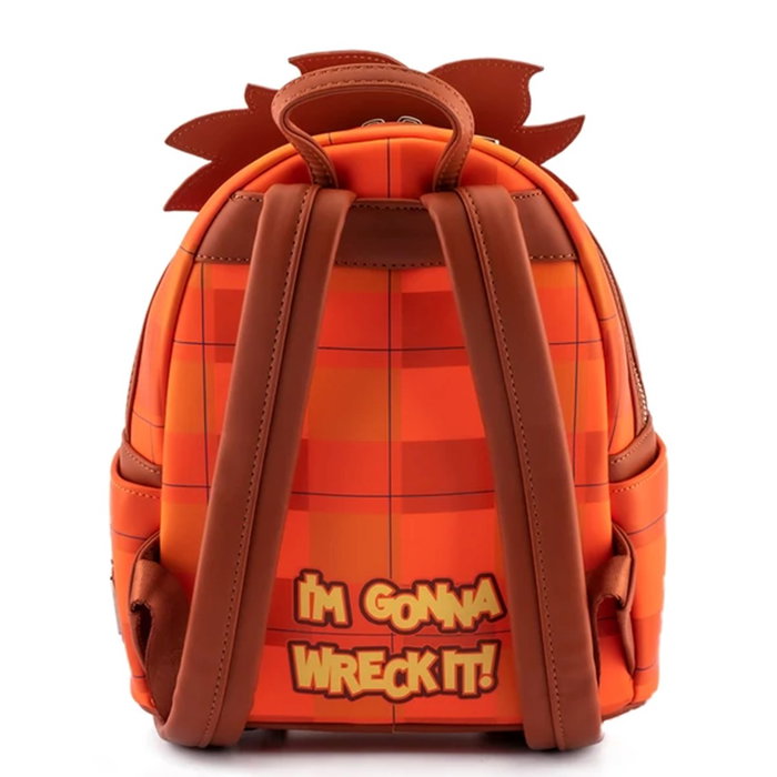 Loungefly Disney Romperalph Mochila Cosplay Wreck-It Ralph Cuir Vegan Détails Jeans 22.8x26.7x11.5cm