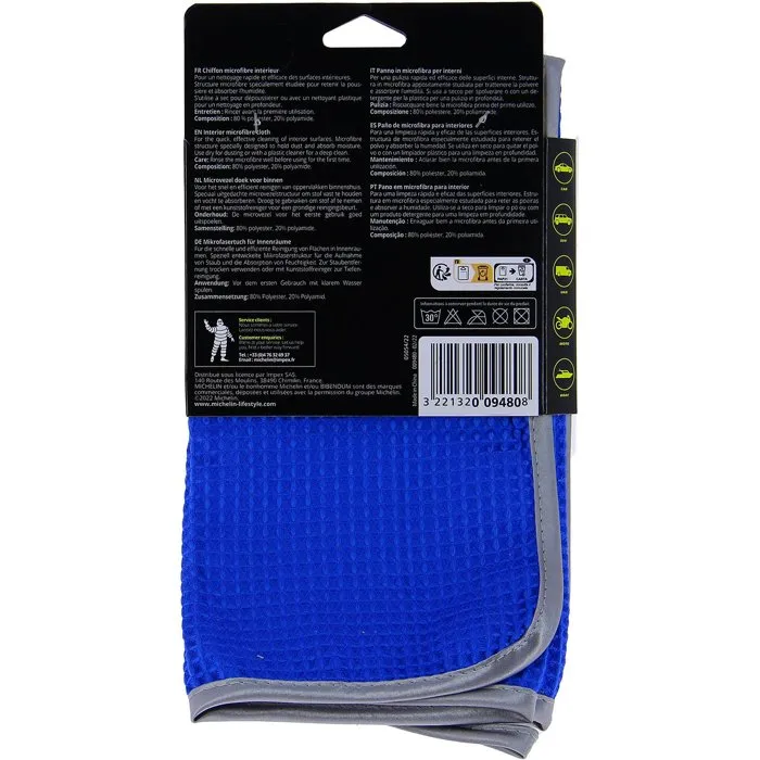 MICHELIN 009480 Chiffon Microfibre pour Intérieur, XL MICHELIN 009480 Chiffon Microfibre pour Intérieur, XL