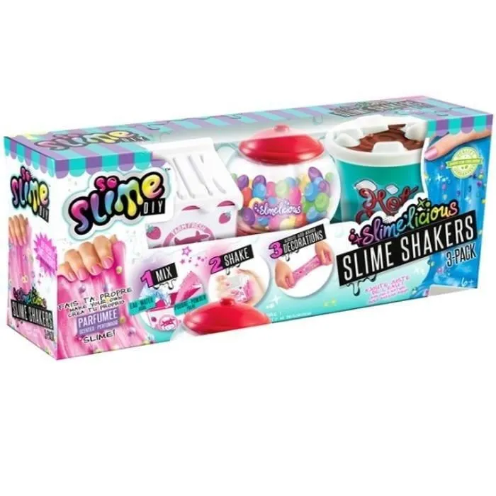 Canal Toys Slimelicious Slime 3 Shakers Pack - Kit de création de slime parfumée