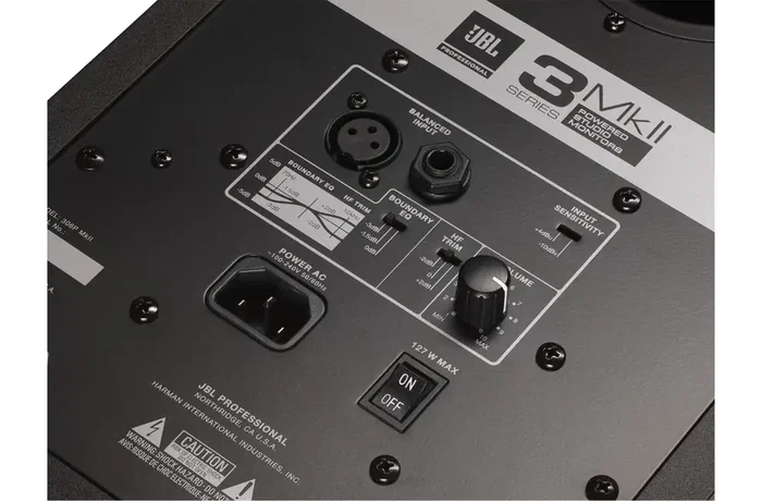 JBLPRO 308P MkII Moniteur de Studio Actif 8 pouces avec Guide d'Ondes Image Control et Amplificateur Classe D 112W